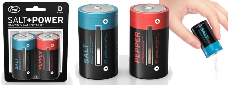 Salt and pepper battery set